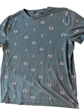 Old Navy Teal Short-Sleeve Tee with Nautical Motif 🦀